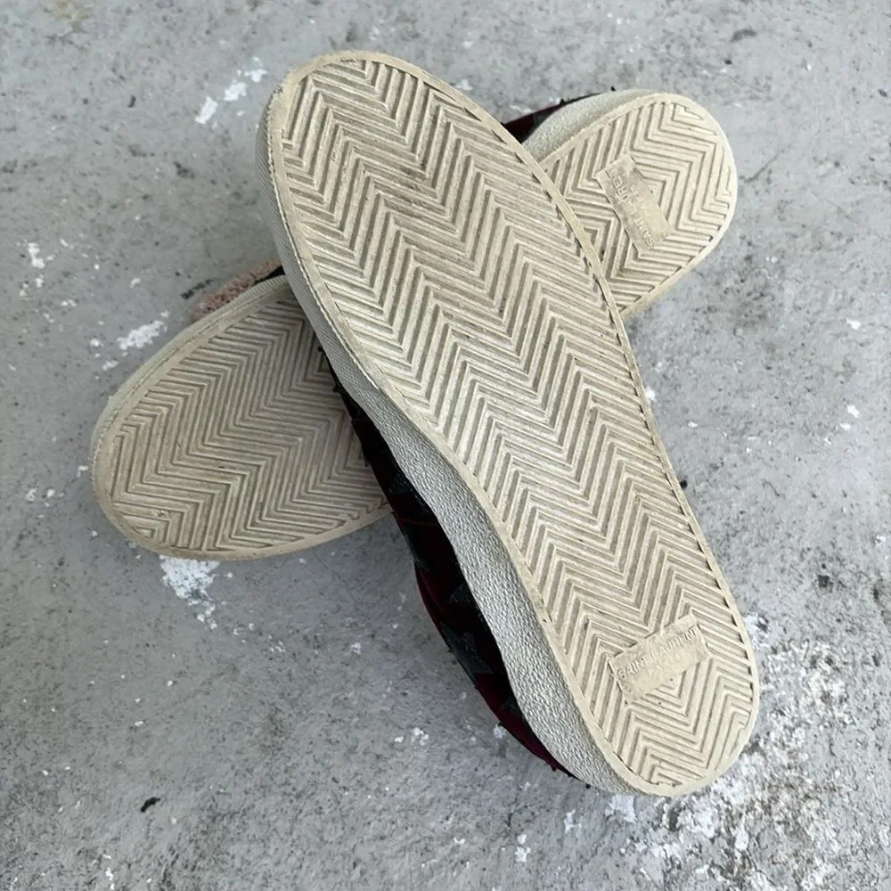 Velvet Saint Laurent sneakers
